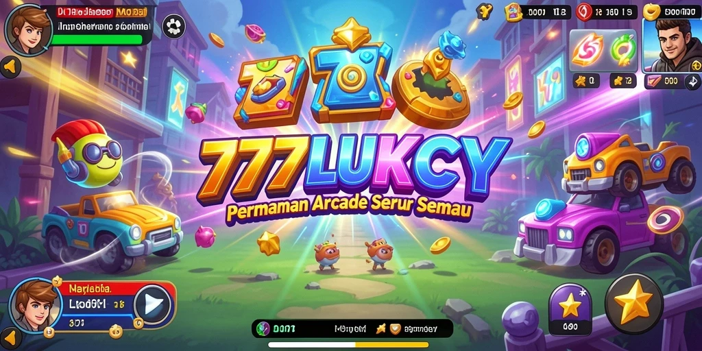 Tampilan gameplay menarik dalam 777LUKCY yang penuh warna dan seru.