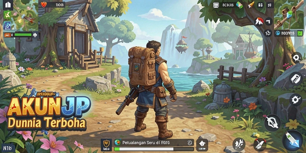 Tampilan gameplay menakjubkan dari dunia terbuka AKUNJP.