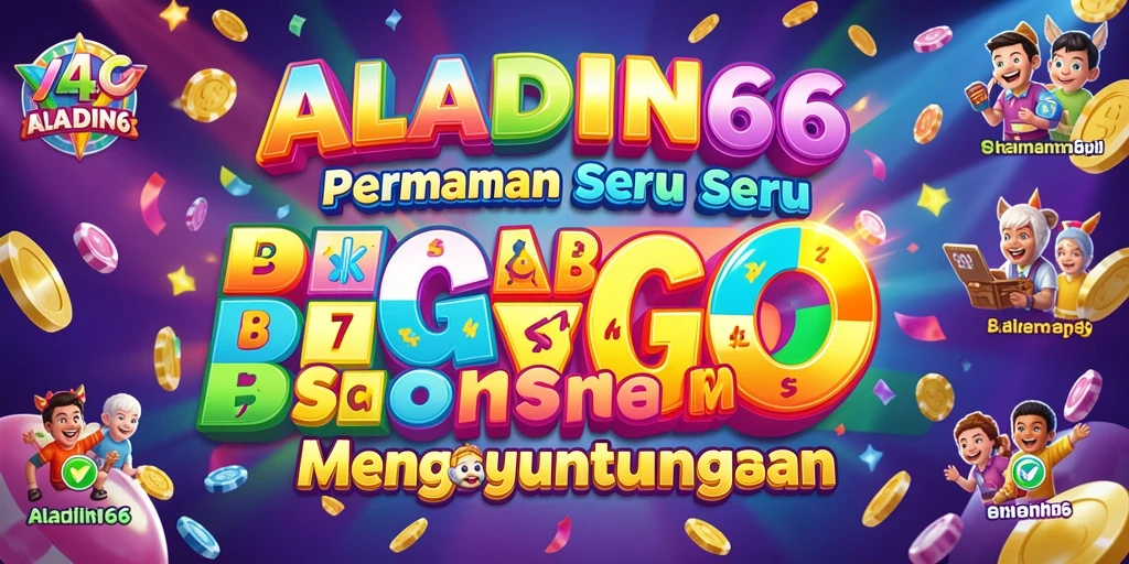 Tampilan seru gameplay Bingo di ALADIN66 yang penuh warna.