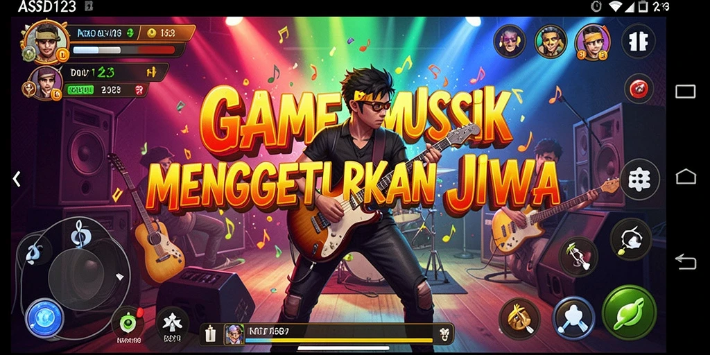 Tampilan menarik dari gameplay Musik yang seru.