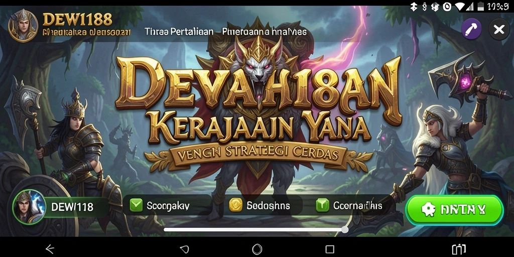 Screenshot gameplay DEWI188 menampilkan aksi menara pertahanan yang mendebarkan.