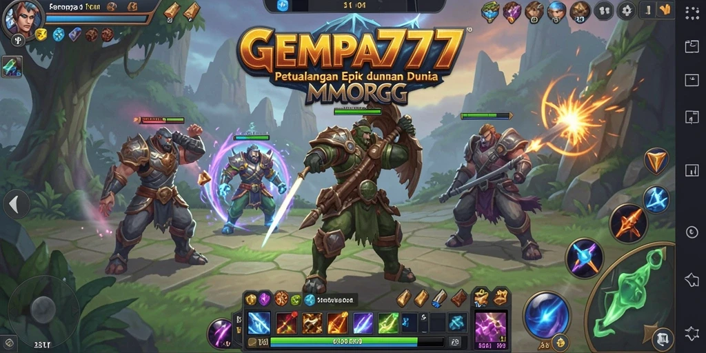Tampilan gameplay menakjubkan di dunia MMORPG GEMPA777.