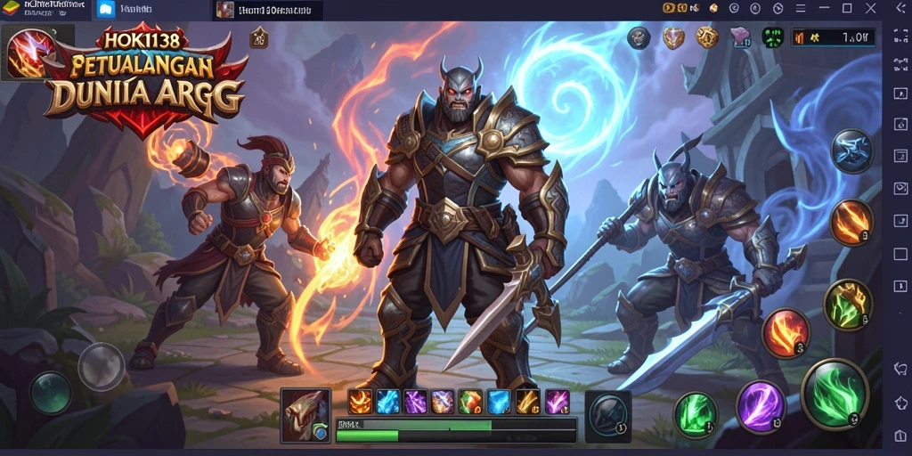 Tampilan gameplay ARPG HOKI138 yang menegangkan dan penuh aksi.