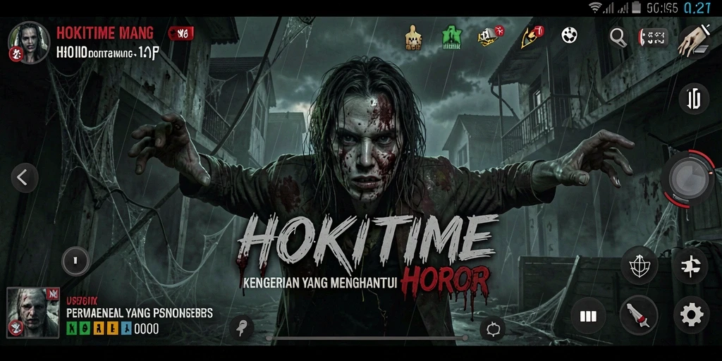 Screenshot menampilkan suasana mencekam HOKITIME dengan gameplay yang menegangkan.