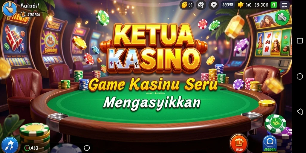 Tampilan gameplay KETUA yang menarik dan interaktif dalam permainan Kasino.