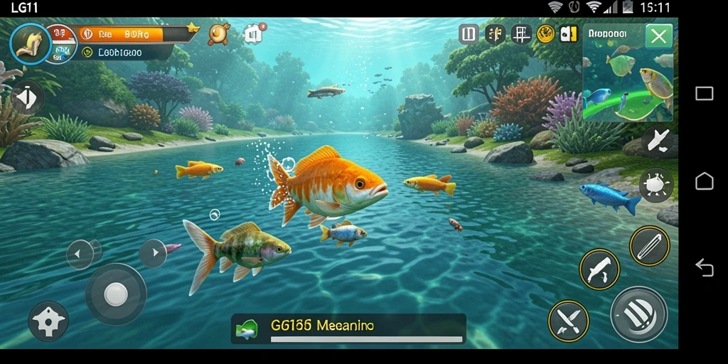 Tangkapan ikan yang spektakuler dalam gameplay LG111.