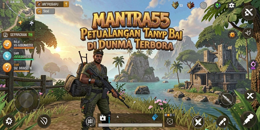 Tampilan gameplay <strong>MANTRA55</strong> yang menampilkan kebebasan penuh dalam menjelajahi dunia terbuka.