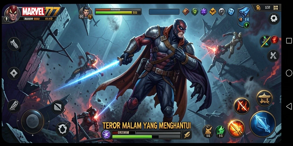 Gameplay menegangkan dengan suasana mencekam di MARVEL77.