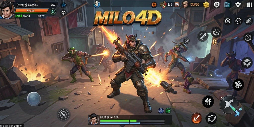 Tampilan menarik dari gameplay strategi di MILO4D.