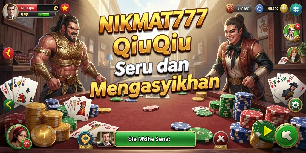 Tampilan gameplay seru di NIKMAT777 saat bermain QiuQiu.