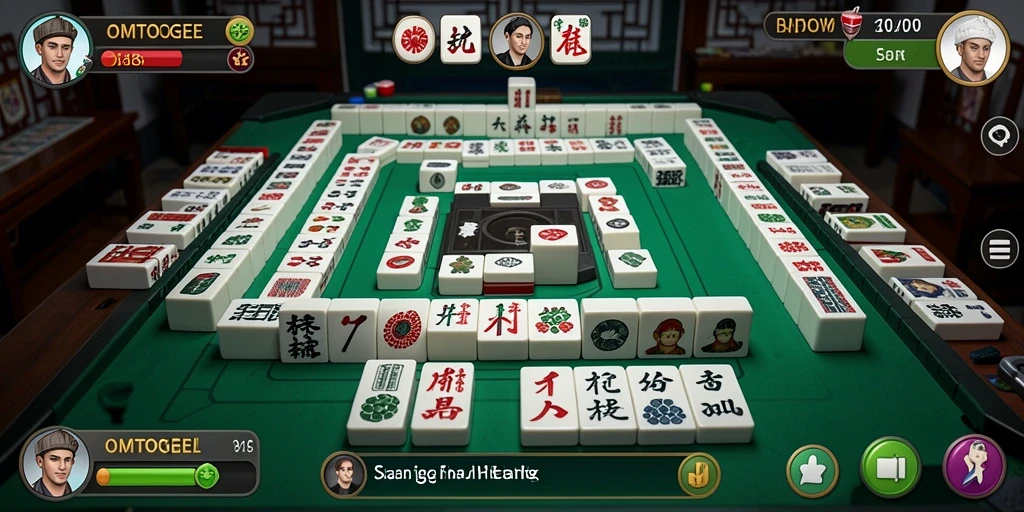 Tampilan gameplay seru dengan berbagai level Mahjong yang menantang.