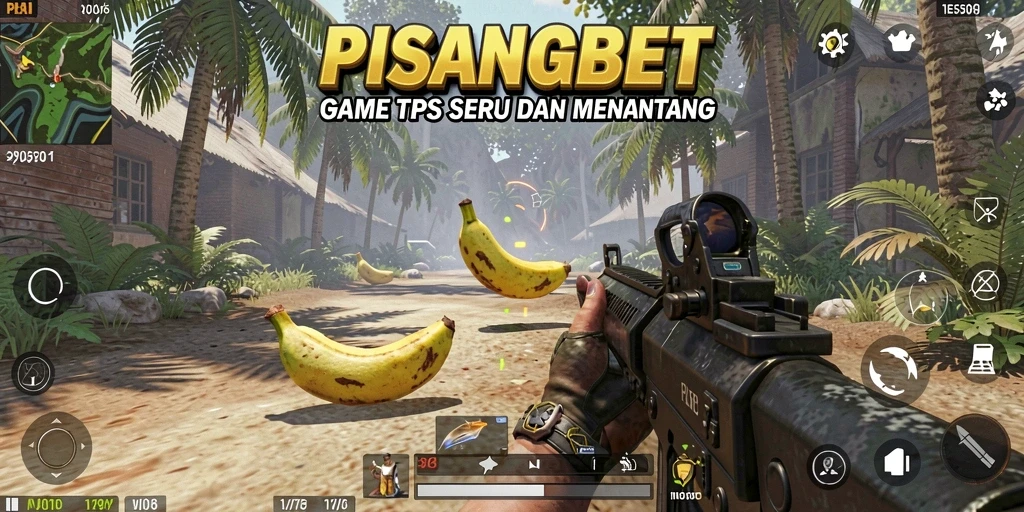Tangkapan layar intens dari petualangan tempur di PISANGBET.