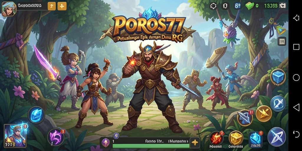 Screenshot menampilkan aksi seru dalam permainan RPG.