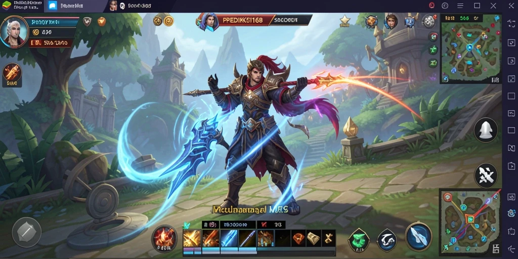 Screenshot PREDIKSI168 menampilkan aksi seru dalam pertarungan MMORPG.