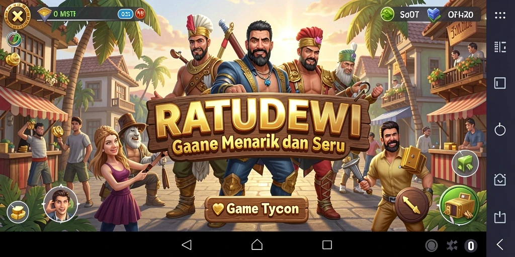 Screenshot gameplay Tycoon yang menarik dari RATUDEWI.