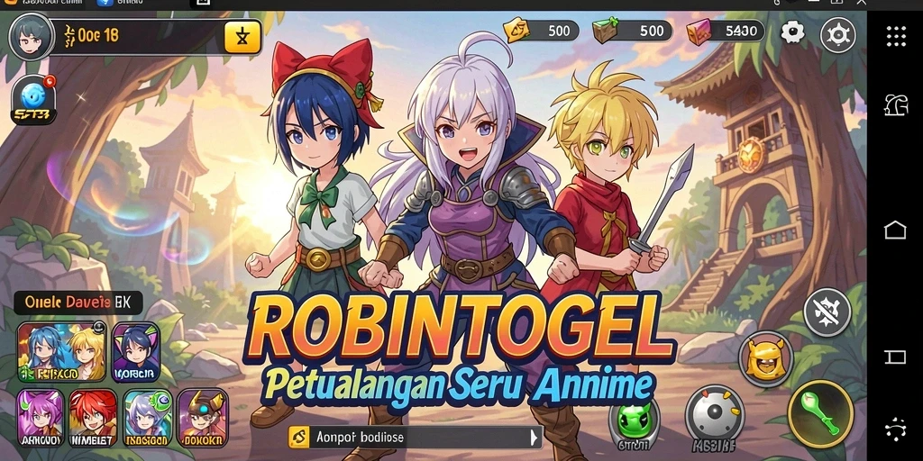 Tampilan gameplay seru dan interaktif di ROBINTOGEL.