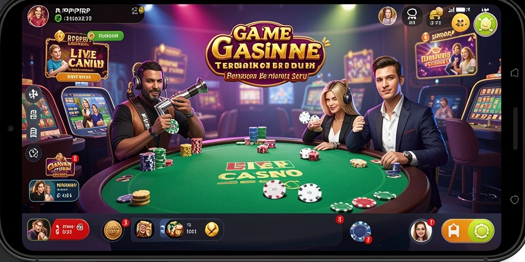 Tampilan gameplay seru di RPRPRP dengan dealer langsung dan interaksi pemain.