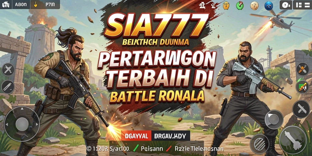 Tangkapan layar gameplay seru dalam pertarungan Battle Royale.