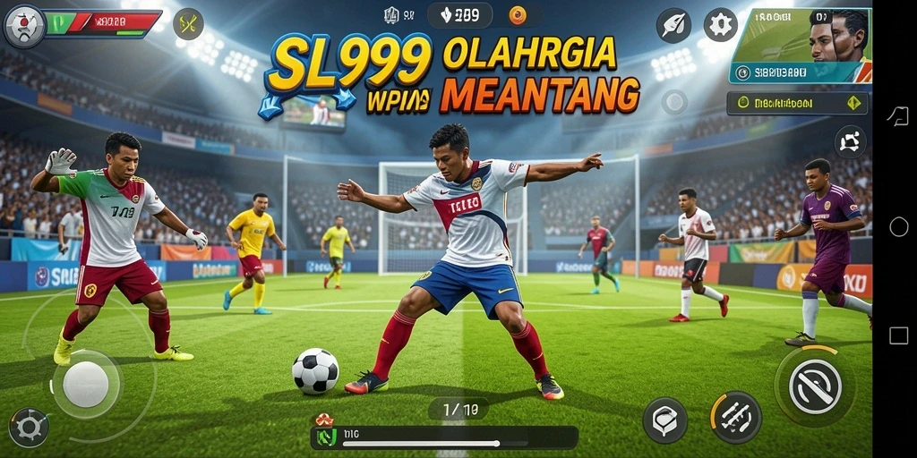Tangkapan layar SL999 menampilkan aksi seru dalam game olahraga yang menantang.