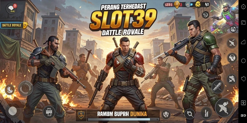 Tangkapan layar menampilkan aksi seru dalam pertempuran Battle Royale.