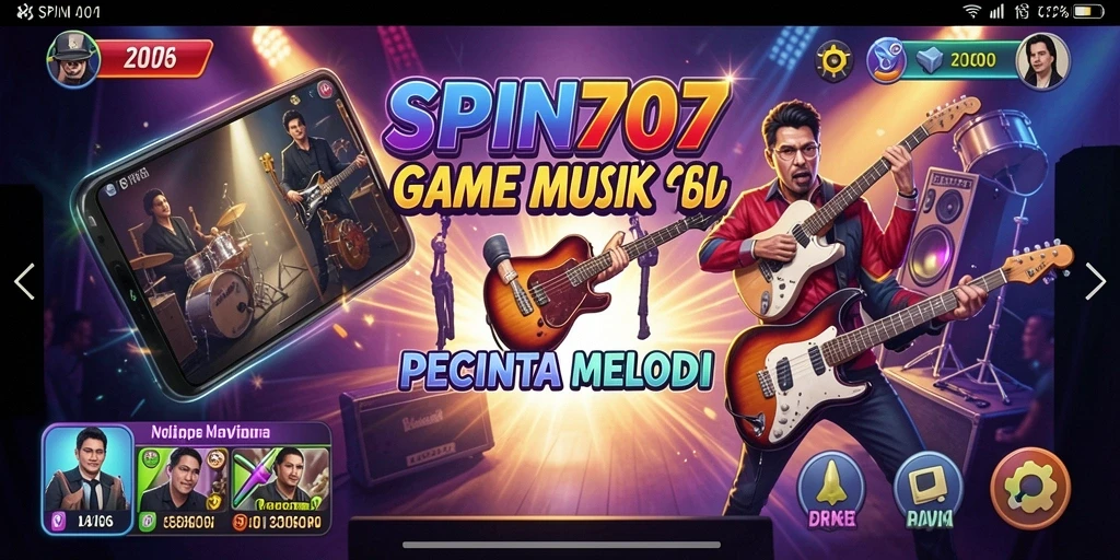 Tampilan gameplay menarik dari SPIN707 yang penuh warna.