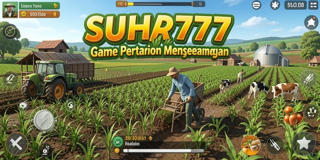 Tampilan gameplay <strong>SUHU777</strong> yang menyenangkan saat berkebun.