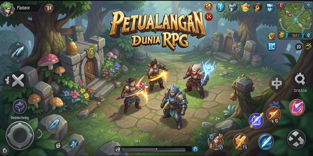 Screenshot gameplay T6 yang menampilkan aksi petualangan RPG yang menegangkan.