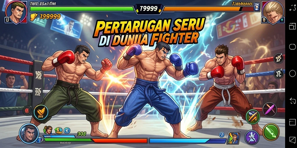 Tangkapan layar T9999 menampilkan aksi pertarungan yang mendebarkan.