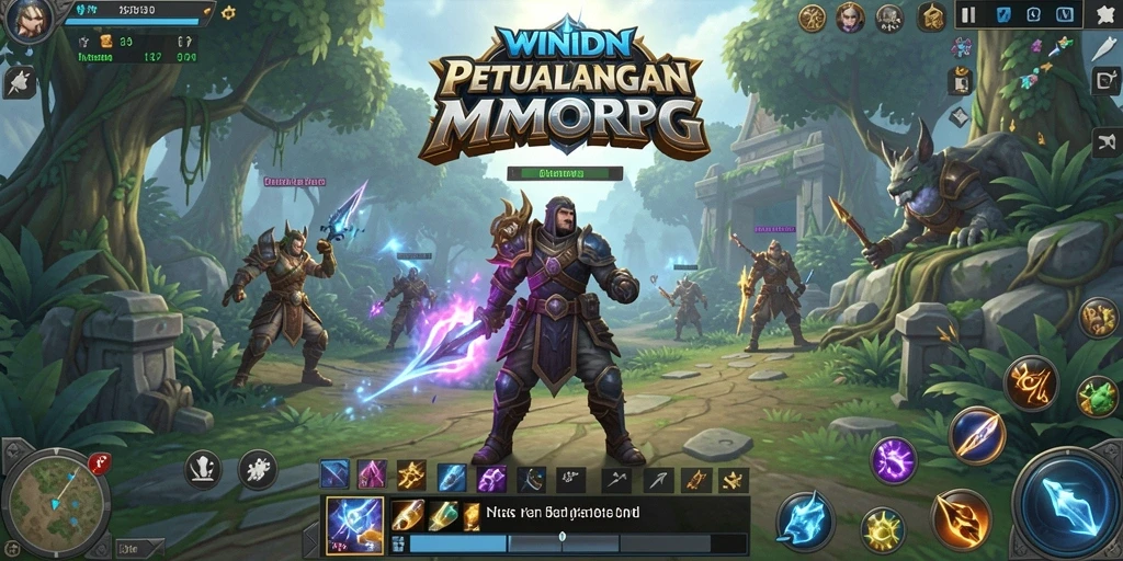 Screenshot gameplay WINIDN menampilkan aksi seru di dunia MMORPG.