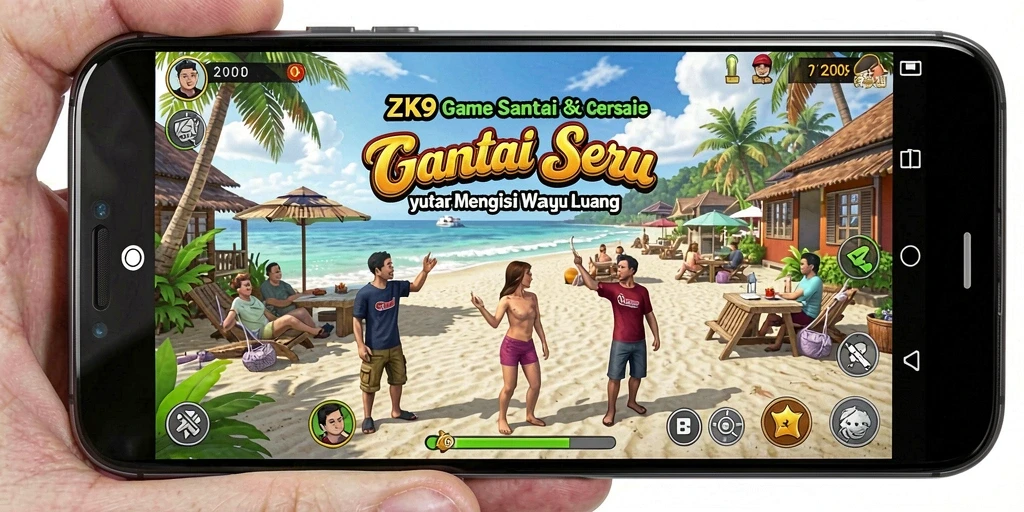 Screenshot gameplay ZK9 yang menarik dan penuh warna.